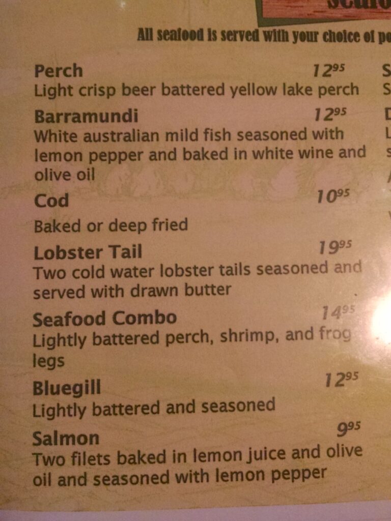 Woodside Meadows Menu 4